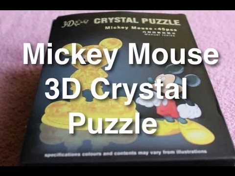 3d crystal puzzle mickey mouse instructions