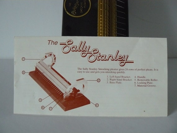 sally stanley smocking pleater instructions