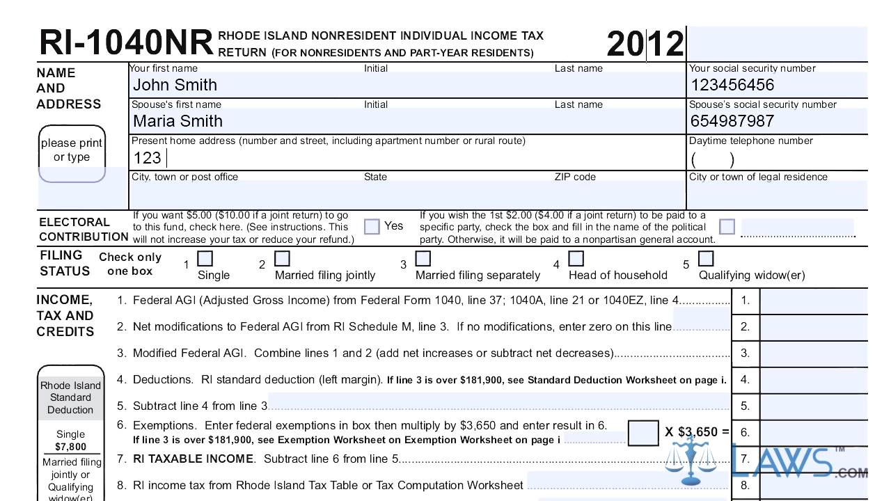 individual tax return instructions 2013