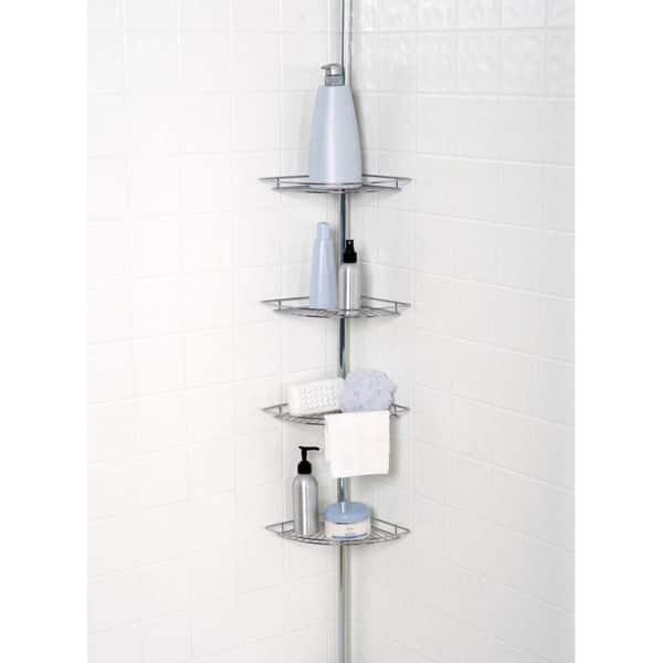 mainstays tension pole shower caddy instructions