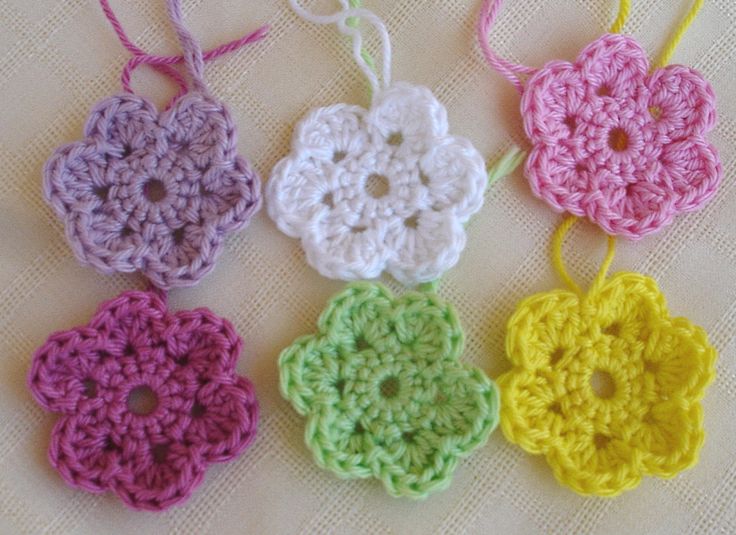 simple crochet flowers instructions