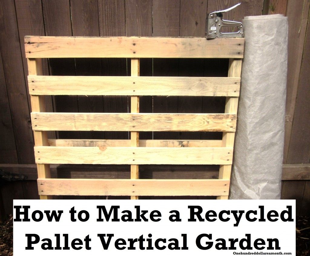 vertical pallet garden instructions